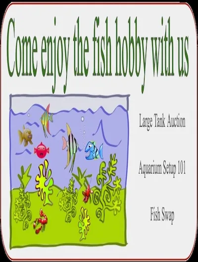 Local fish store event featuring fish swap, large tank auction, and aquarium setup basics workshop blog image